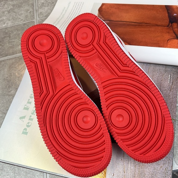 Nike Air Force 1 Low Retro  University Red White Sz 4.5 men New no box unisex - Picture 9 of 14